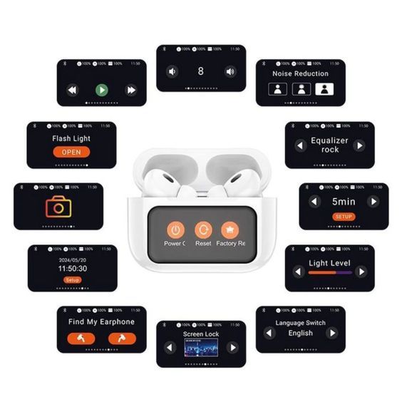 Apple Airpods Pro 2 with Digital Display