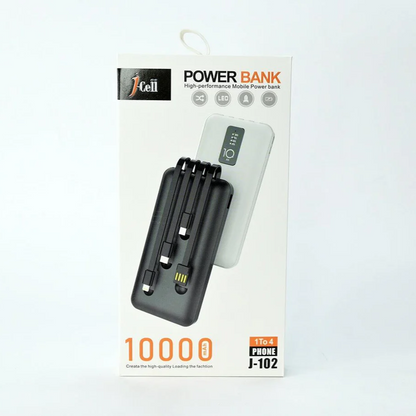 J-Cell Power Bank (J-102) 10000 mAh